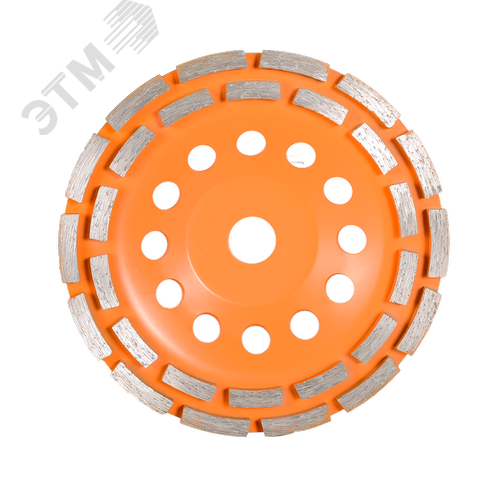 Чашка алмазная зачистная 180 мм двухрядная - фото 1