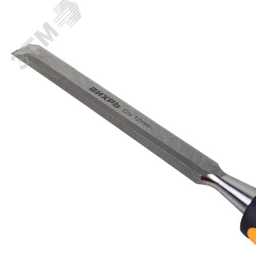 Стамеска-долото 12 мм двухкомпонентная усиленная рукоятка CrV - фото 2