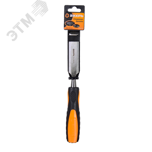 Изображение товара Стамеска-долото 24 мм двухкомпонентная усиленная рукоятка CrV (шт)