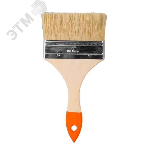 Кисть СТАНДАРТ 100 мм 4'' натуральная щетина - фото 2