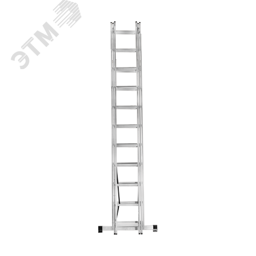 Лестница алюминиевая трехсекционная ЛА 3х11 - фото 3