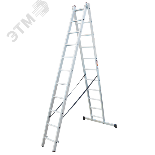 Изображение товара Лестница алюминиевая двухсекционная ЛА 2х11 (шт)