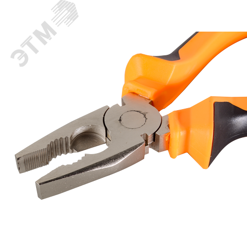 Плоскогубцы 200мм никелированные двухкомпонентные рукоятки - фото 3