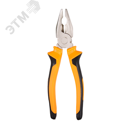 Плоскогубцы 200мм никелированные двухкомпонентные рукоятки - фото 4