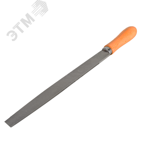 Изображение товара Напильник 200 мм плоский деревянная рукоятка (шт)