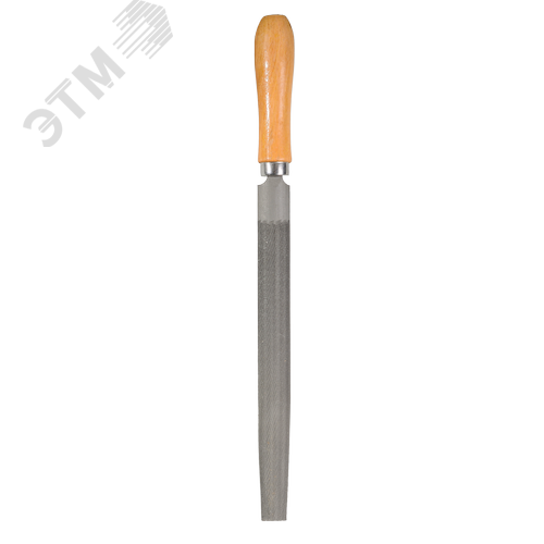 Напильник 200 мм полукруглый деревянная рукоятка - фото 3