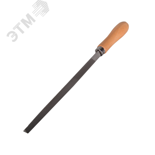 Изображение товара Напильник 200 мм трехгранный деревянная рукоятка (шт)