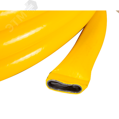 Шланг поливочный ПВХ усиленный пищевой трехслойный армированный 3/4 50 м желтый - фото 2