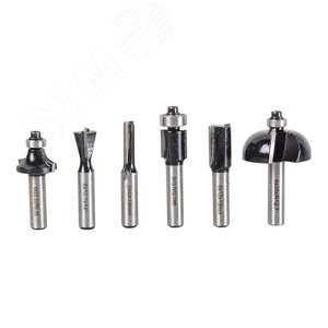 Изображение товара Набор фрез по дереву 6.(хвостовик 8мм), кейс (шт)