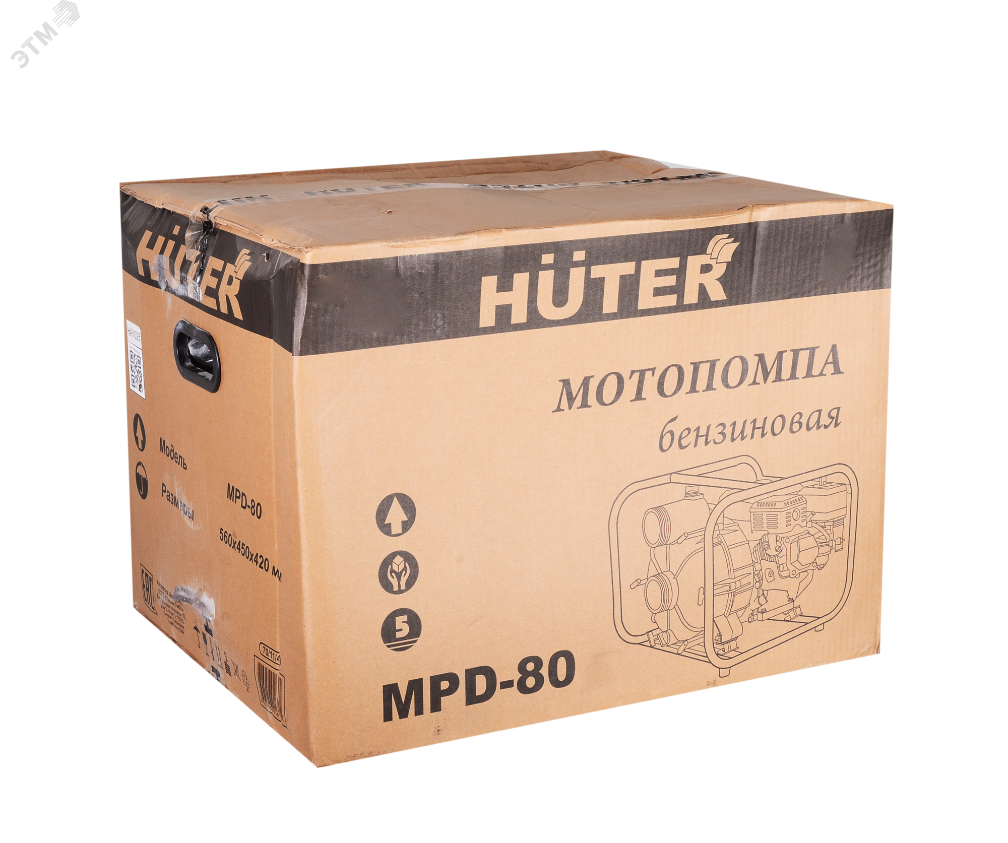 Мотопомпа MPD-80 70/11/4 Huter - превью 7