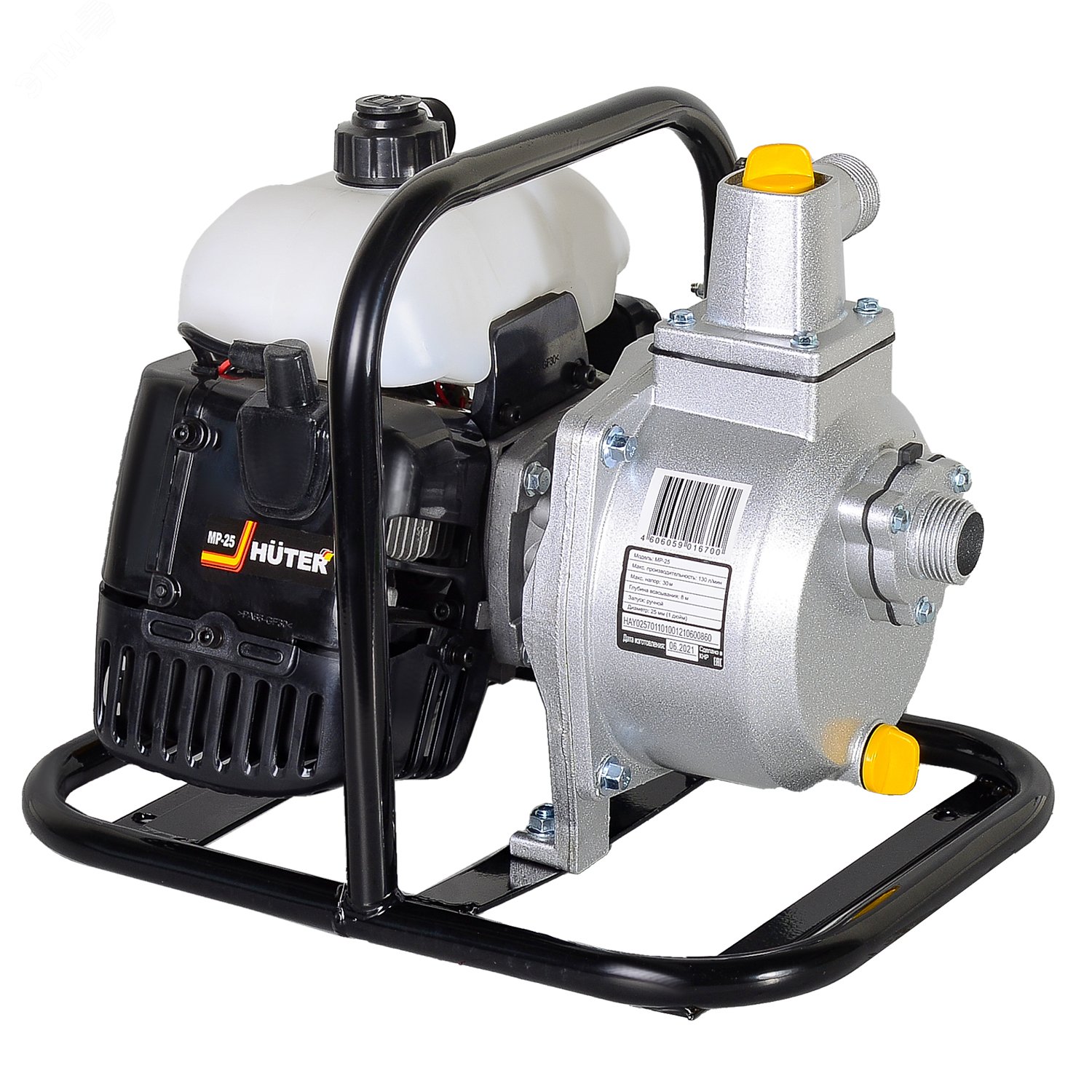 Изображение товара Мотопомпа HUTER MP-25 бензиновая для чистой воды 130 л/мин 30 м