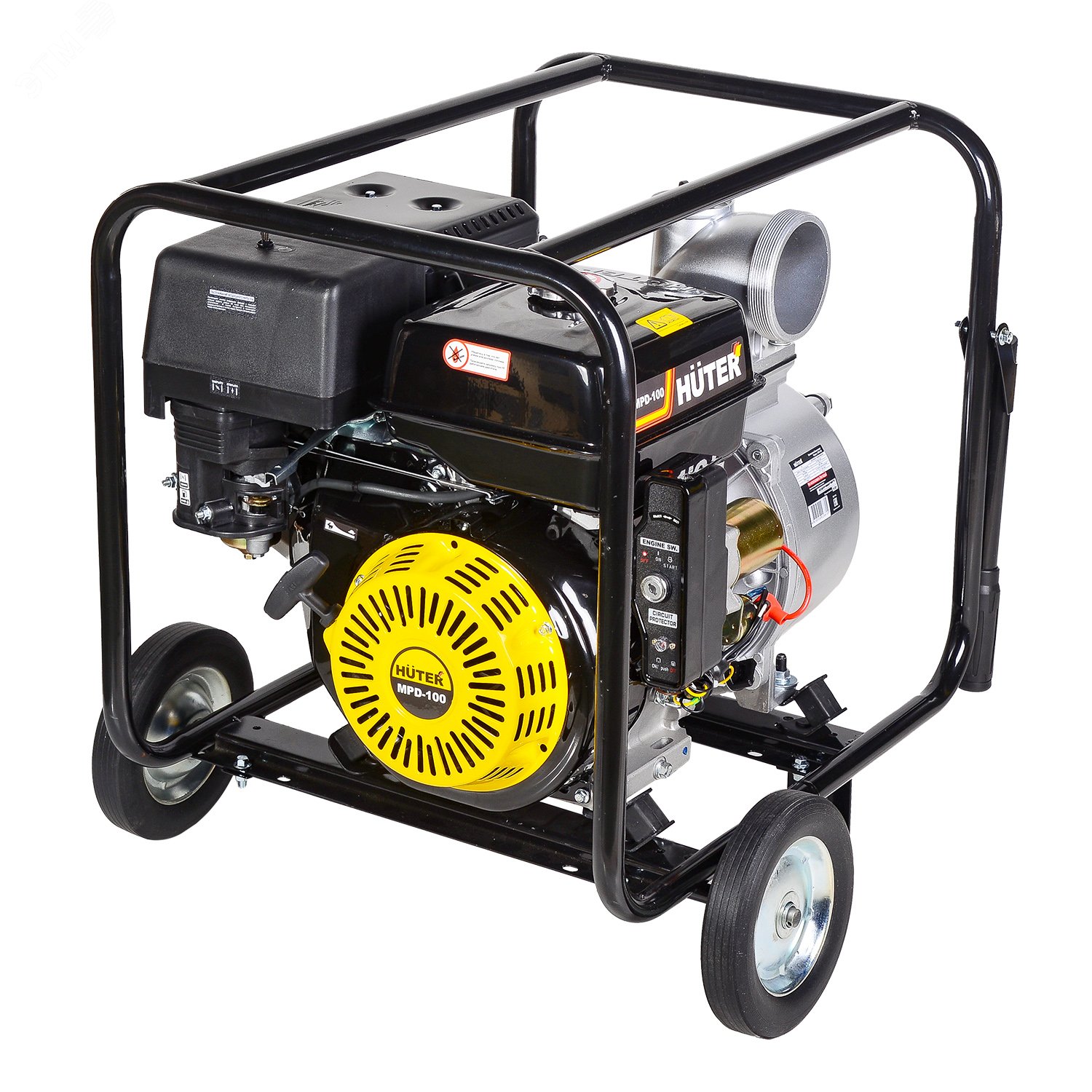 Изображение товара Мотопомпа Huter MPD-100 мощность 15 л.с. для грязной воды до 1800 л/мин