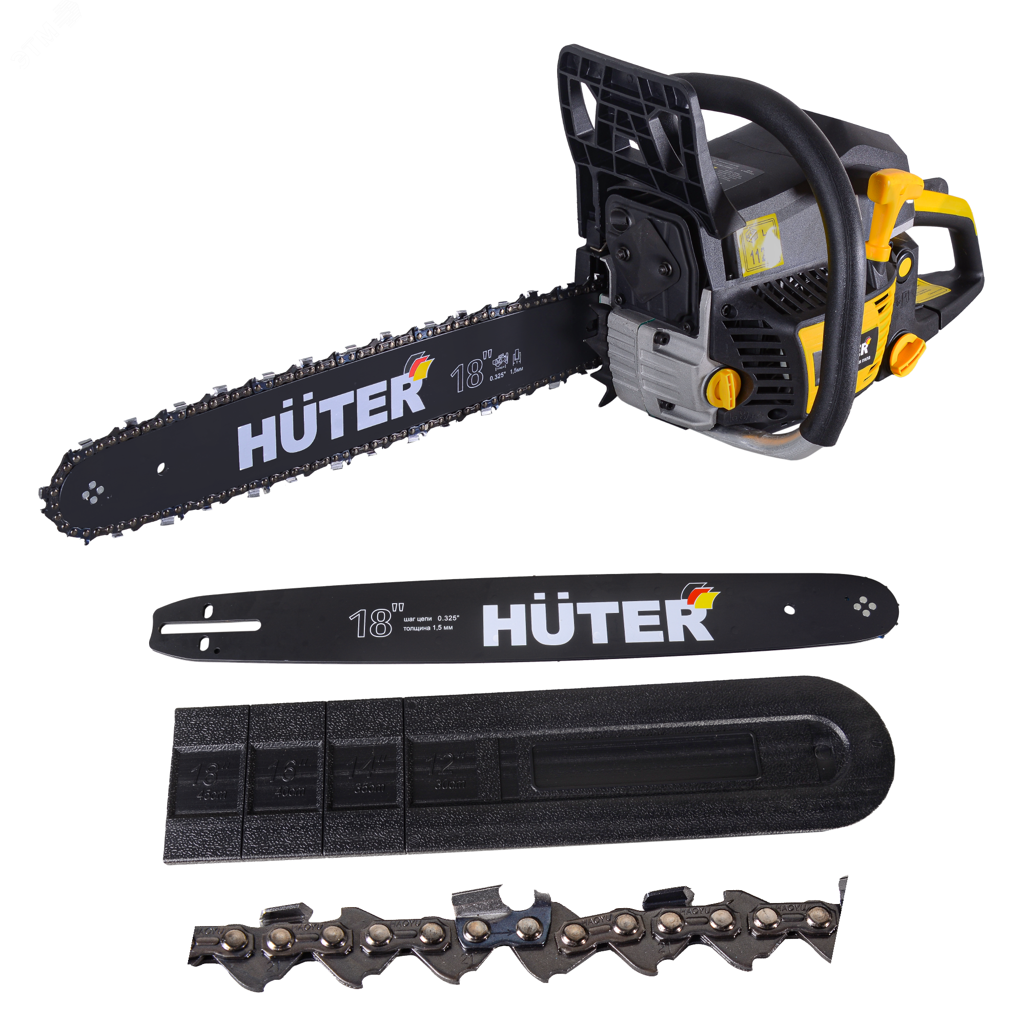 Изображение товара Бензопила Huter BS-6218 58 см3 4,5 л.с.
Для дачи и дома
Легкая и мощная