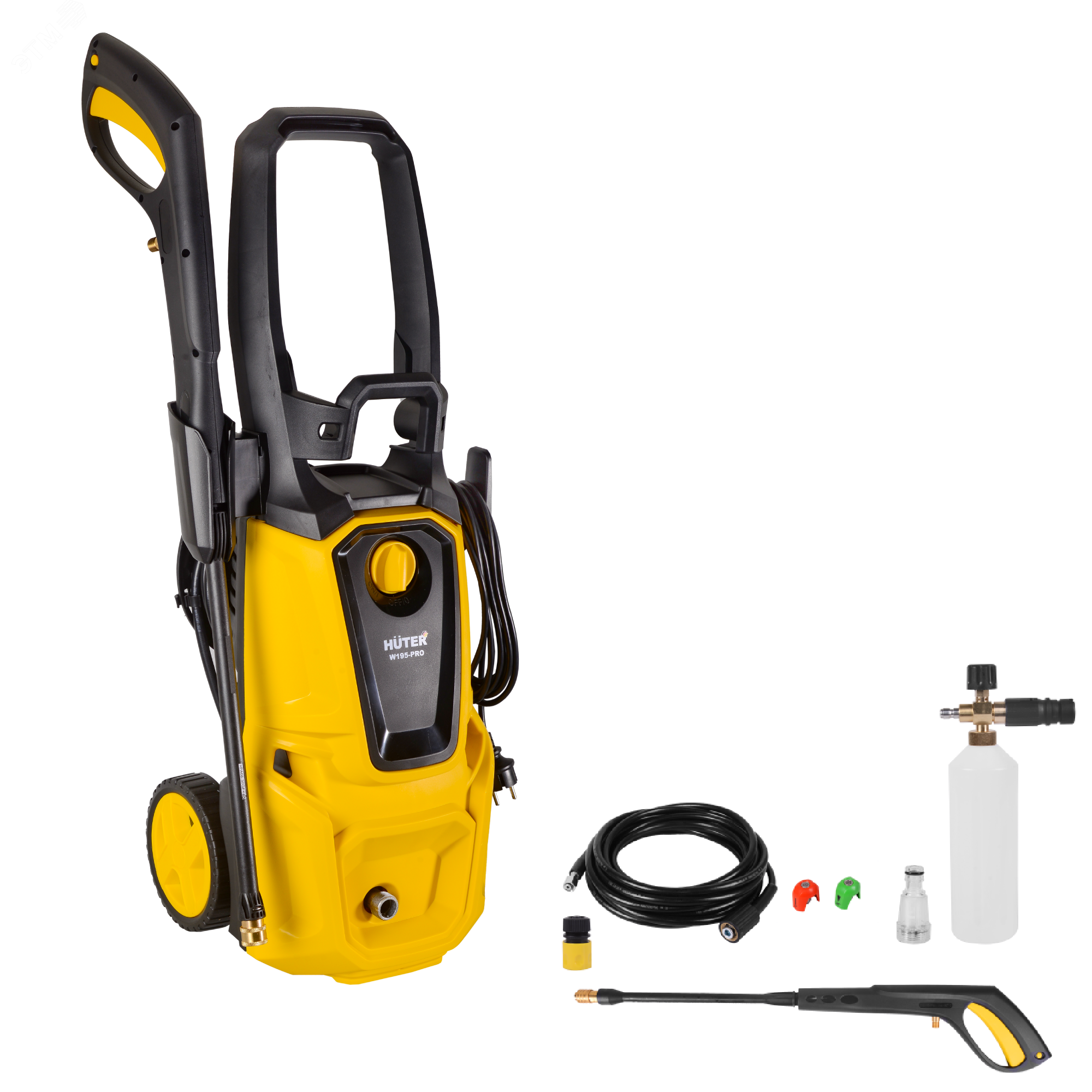Изображение товара Мойка высокого давления Huter W195-PRO 2500 Вт 195 бар с длинным шлангом
