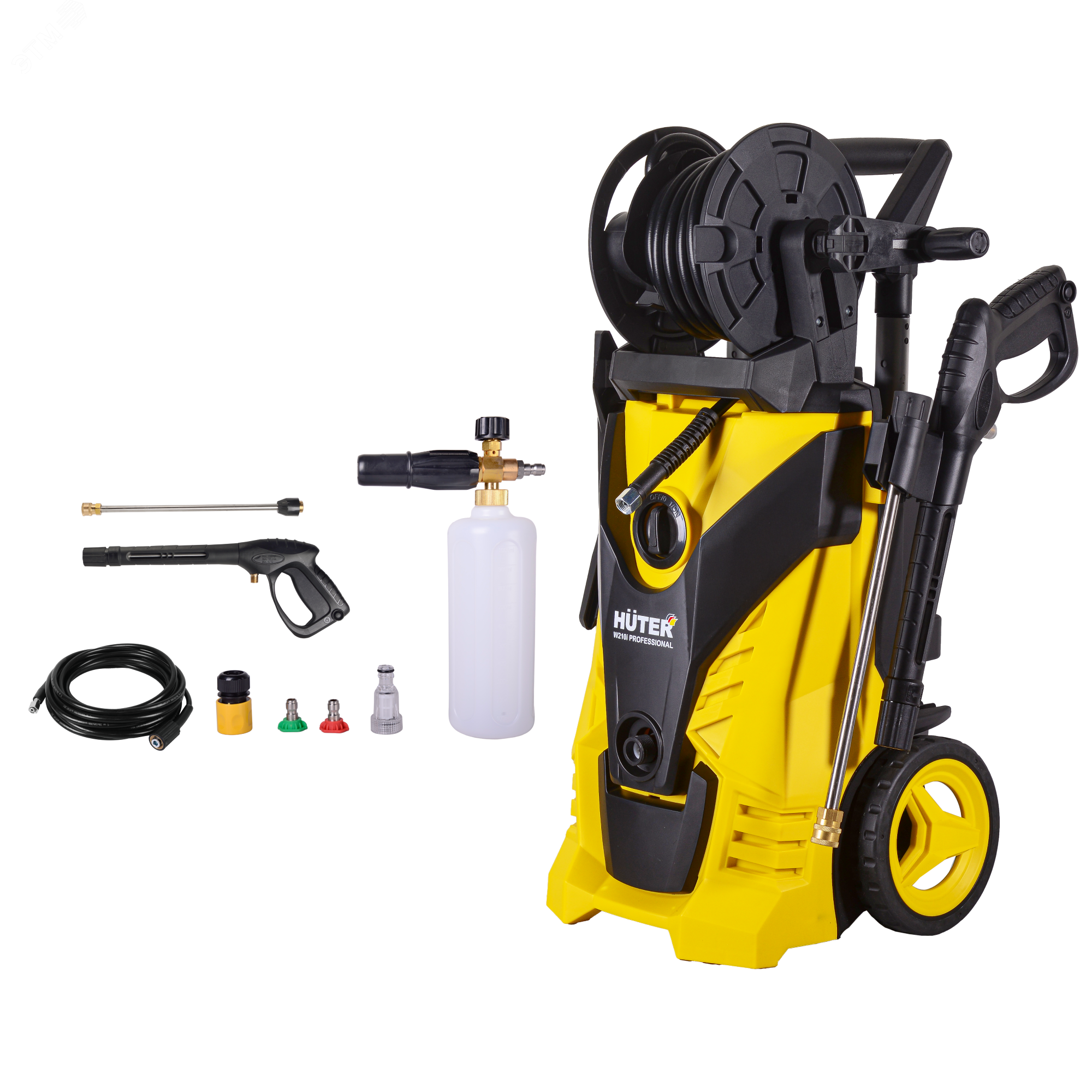 Изображение товара Мойка высокого давления W210i PROFESSIONAL от Huter 145 бар 450 л/ч индукционный двигатель