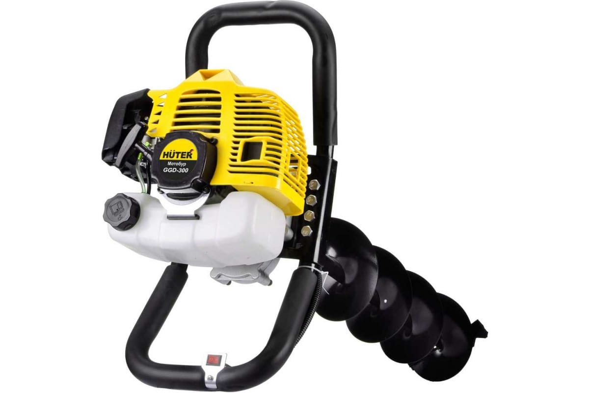 Мотобур GGD-300 бытовой 2-х такт. 2000Вт 2.7л.с. 52см3 3000об/мин