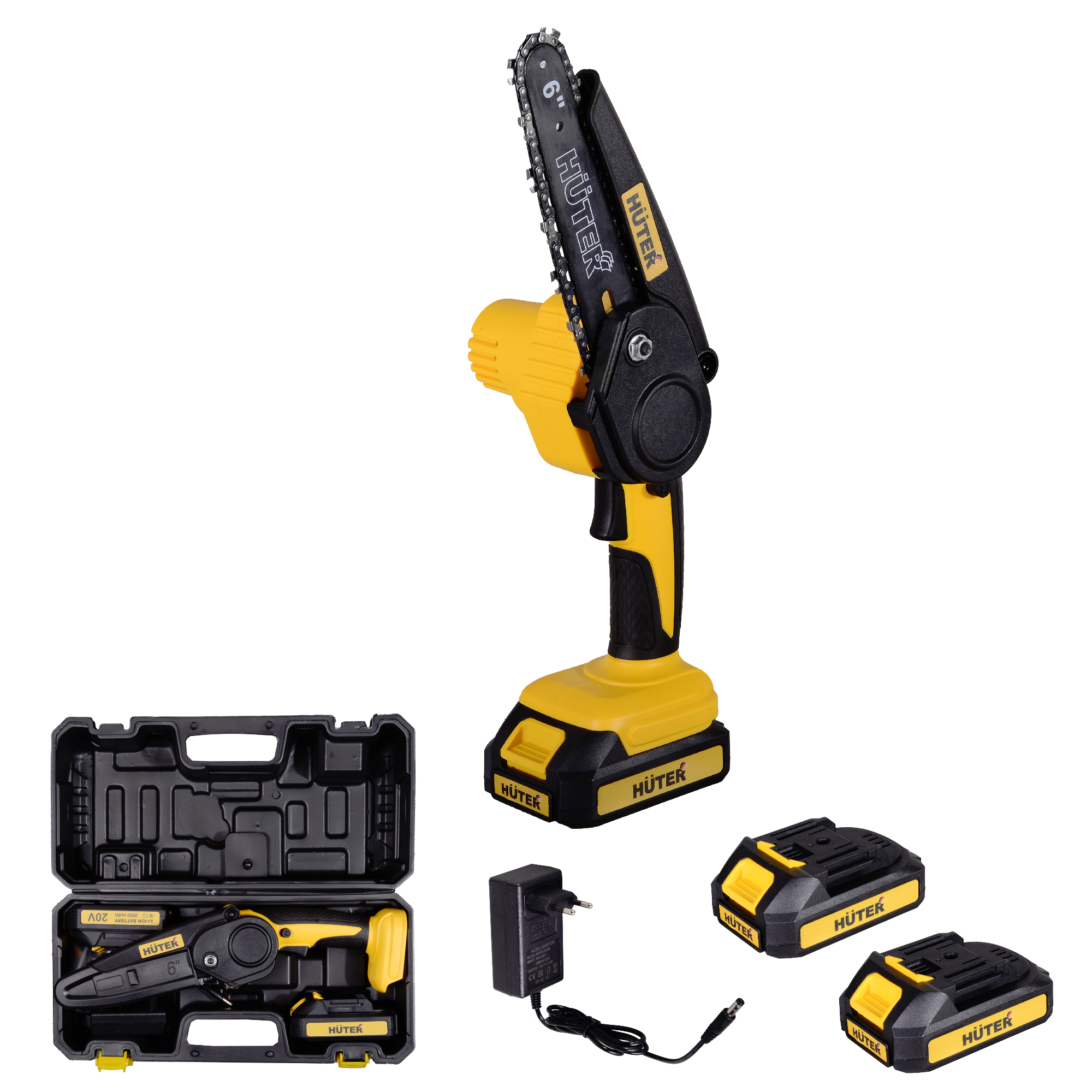 Электропила аккумуляторная ELS-2-Li-6K с 2-мя АКБ 2А*ч и ЗУ в комплекте