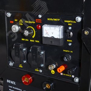 Генератор бензиновый DY6500LXW,с функцией сварки, с колёсами - фото 7