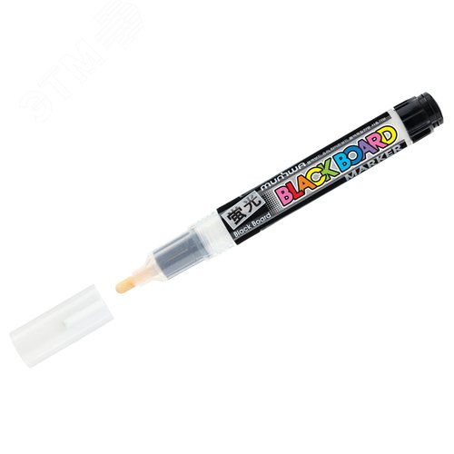 Изображение товара Маркер меловой Black Board Marker белый, 3мм, водная основа (12/576/10368) (шт)