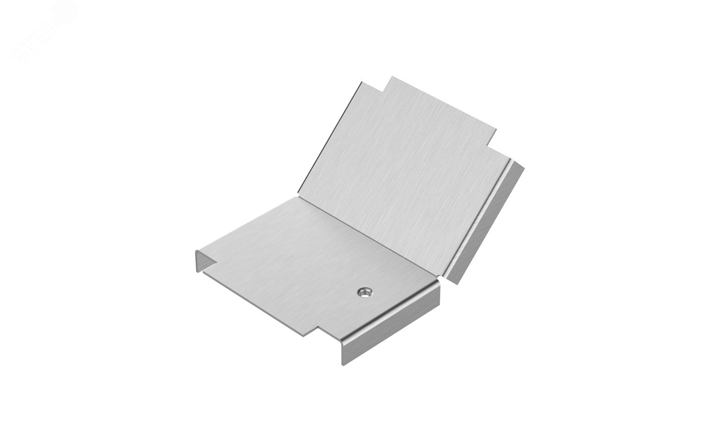 Изображение товара Крышка лотка замкового КЛПЗ 100x100-45 УТ1,5 для поворота трассы вверх на 45, горячее цинкование, S1,5 П0000020487 (шт)