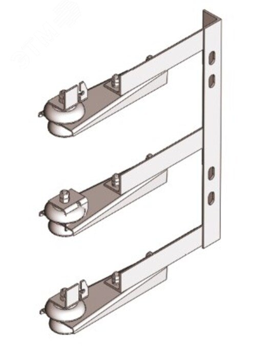 Изображение товара Кронштейн троллейный К41 У1, окрашенный, троллеедержатель К263 У1-3 шт. (шт)