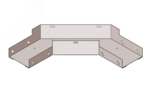 Изображение товара Лоток угловой замковый перфорированный КГЗ 100х50-90 УХЛ1 поворот на 90 горячее цинкование S1,5 (шт)
