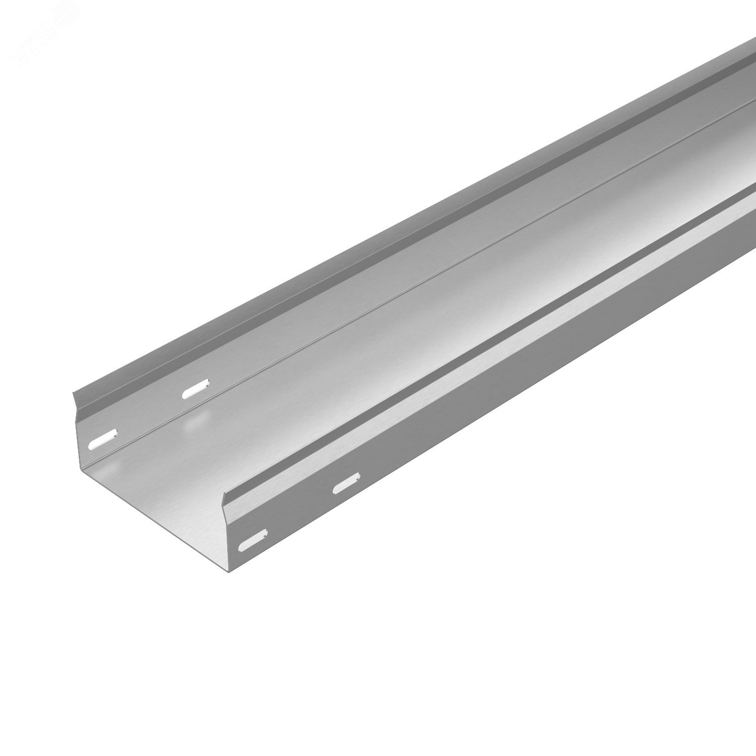 Изображение товара Глухой стальной лоток ЛМЗГ 100х100х2000 (УТ1,5) для прокладки кабелей