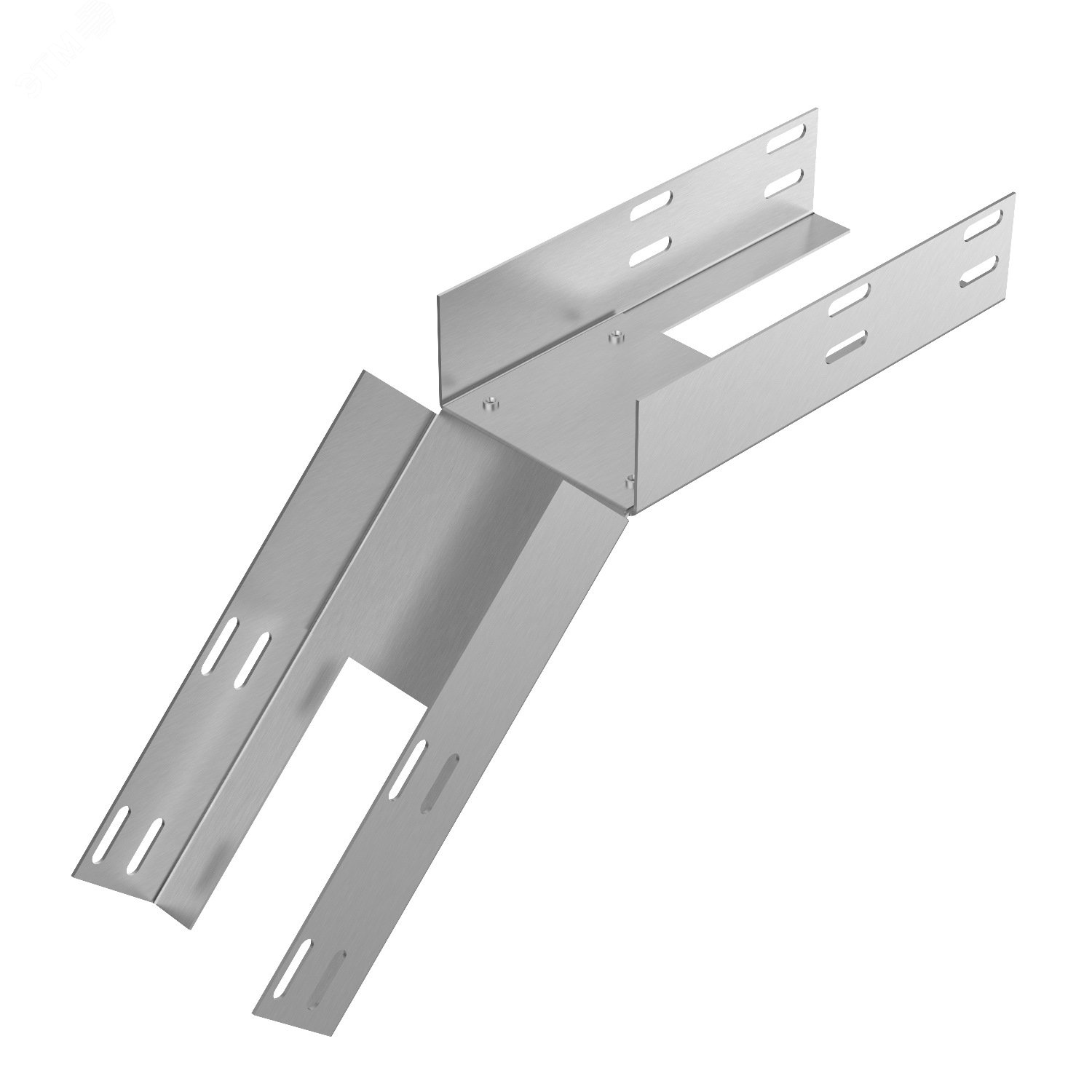 Изображение товара Лоток глухой КСГ 400х65-45 У3 поворот вниз на 45 окрашенный S1,5 (шт)
