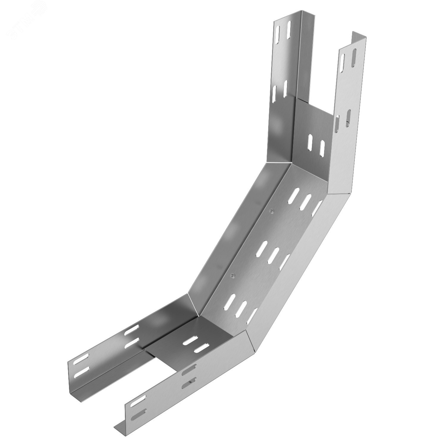 Изображение товара Лоток перфорированный КП 600х50-90 У3 поворот вверх на 90 окрашенный S1,5 (шт)