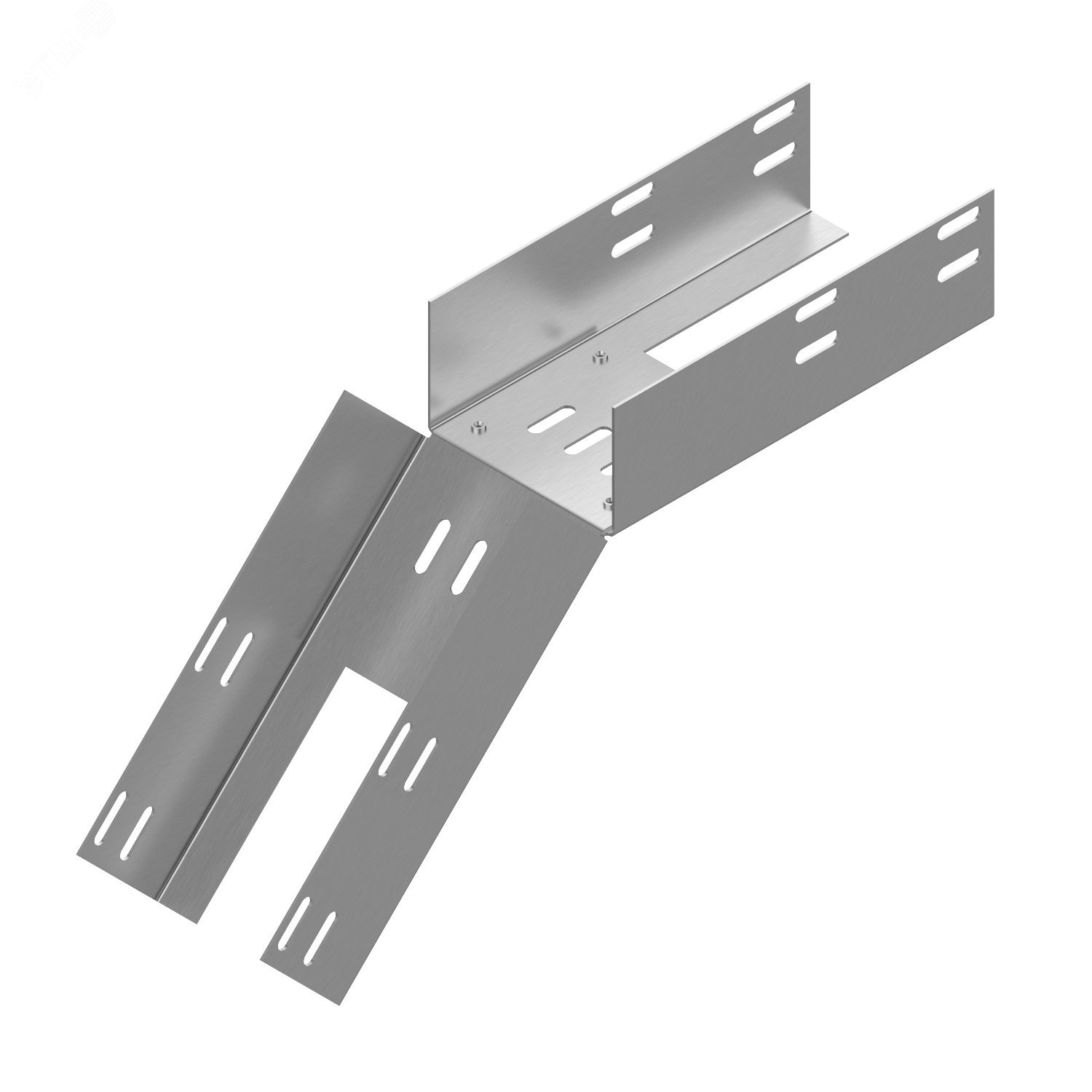 Изображение товара Лоток перфорированный КС 600х50-45 У3 поворот вниз на 45 окрашенный S1,5 (шт)