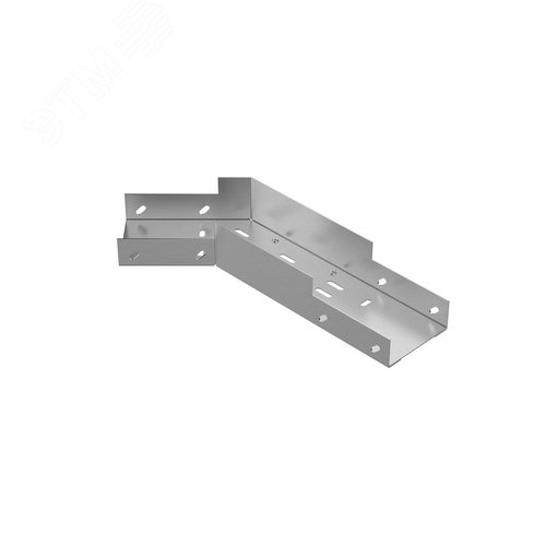 Изображение товара Лоток угловой замковый перфорированный КГЗ 75x65-135 УХЛ1 поворот на 135, оцинкованный лист, S1,0 П0000026317 (шт)