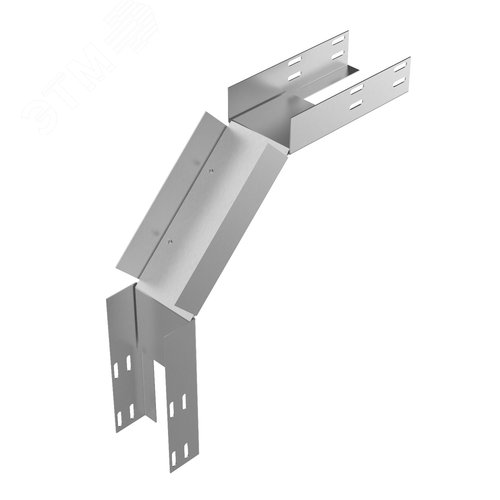 Изображение товара Лоток глухой КСГ 400х100-90 УТ1,5 поворот вниз на 90 оцинкованный лист S1,0 (шт)