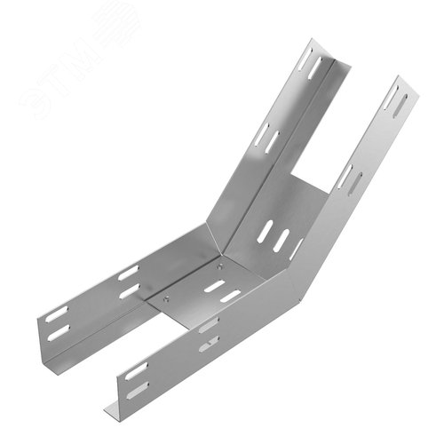 Изображение товара Лоток перфорированный КП 100х80-45 УТ1,5 поворот вверх на 45 оцинкованный лист S1,5 (шт)