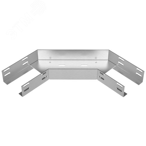 Изображение товара Лоток угловой перфорированный КГ 600х150-90 УТ1,5 поворот на 90 оцинкованный лист S1,5 (шт)