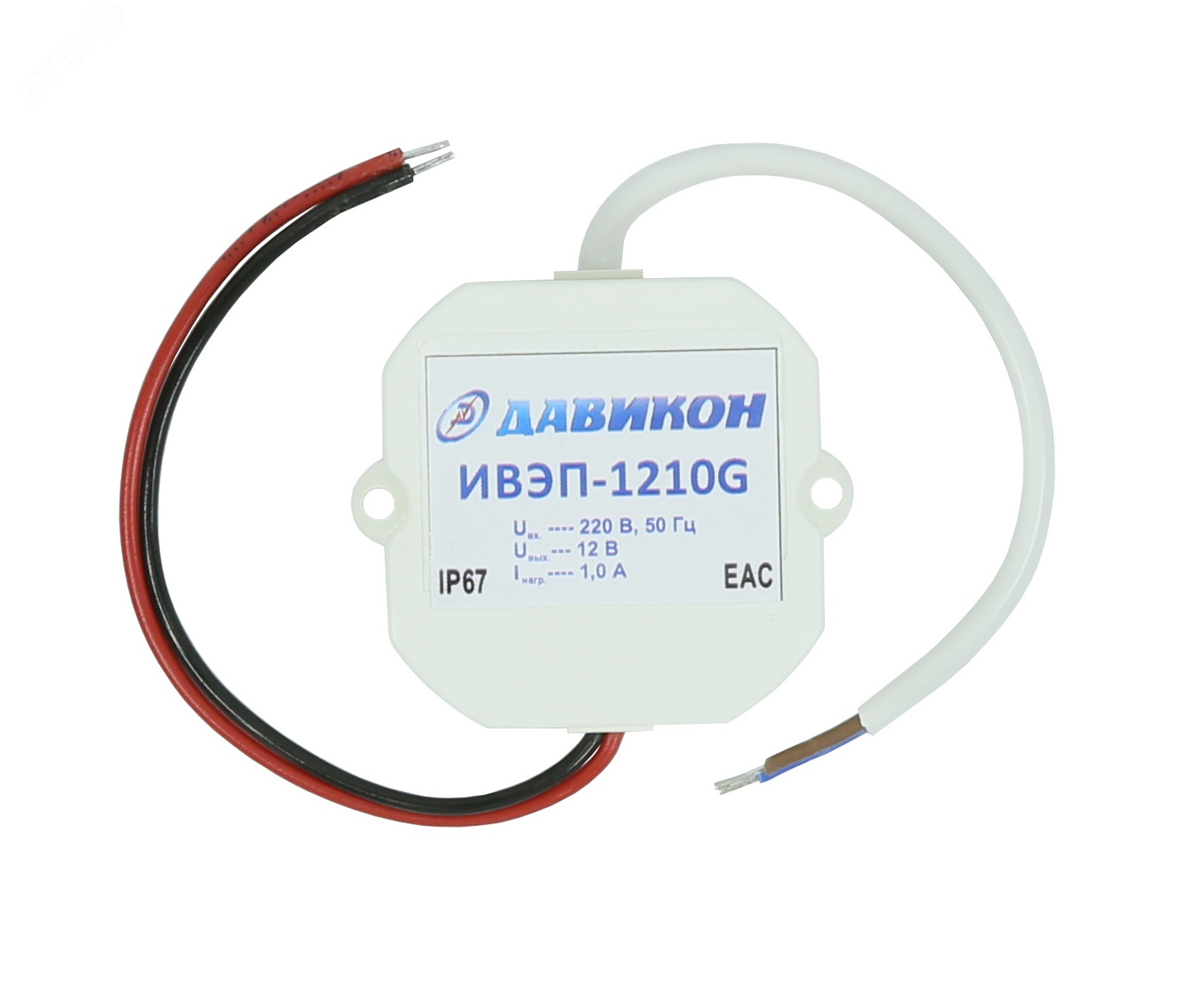 Изображение товара Источник вторичного электропитания 12В 1А IP67 для уличных установок