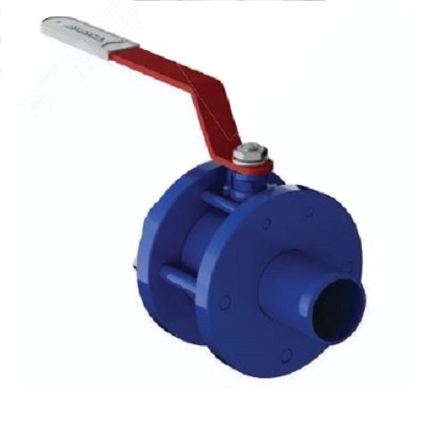 Изображение товара Кран шаровой стальной разборный под приварку полнопроходной 11с67п Ду 25 Ру16 (шт)