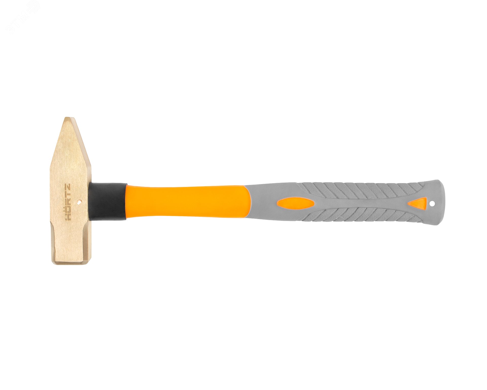 Изображение товара Молоток слесарный 0.6 квадратный боек сплав AlCu искробезопасный с фиберглассовой. рукояткой (шт)