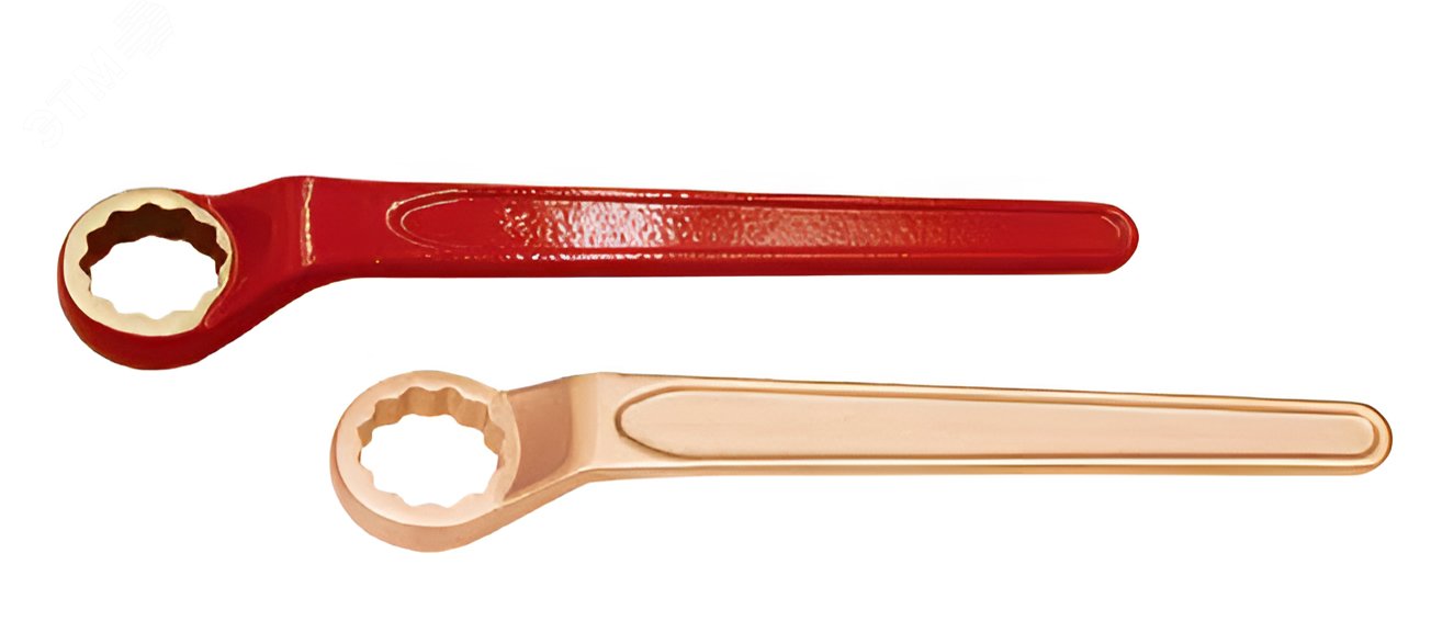 Изображение товара Ключ накидной односторонний 70 коленчатый из искробезопасных сплавов BeCu