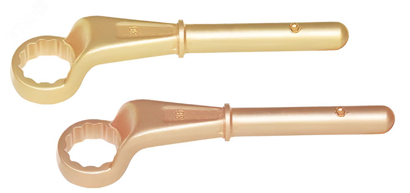 Изображение товара Ключ накидной под удлинитель 50 мм искробезопасный сплав BeCu HORTZ 164A-50