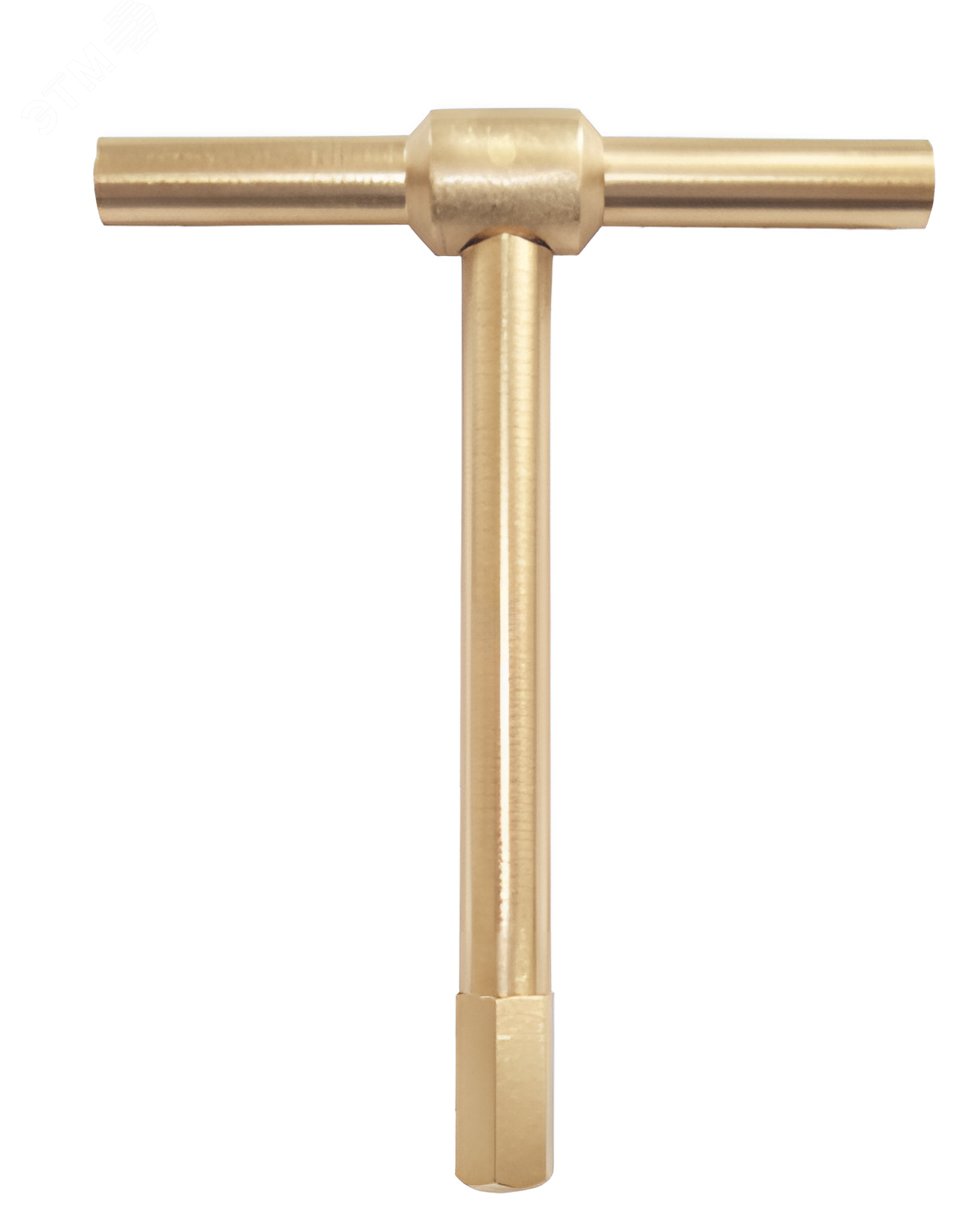 Изображение товара Ключ шестигранный с Т-образной рукояткой 6*90*100 искробезопасный сплав AlCu 167C-6 (шт)