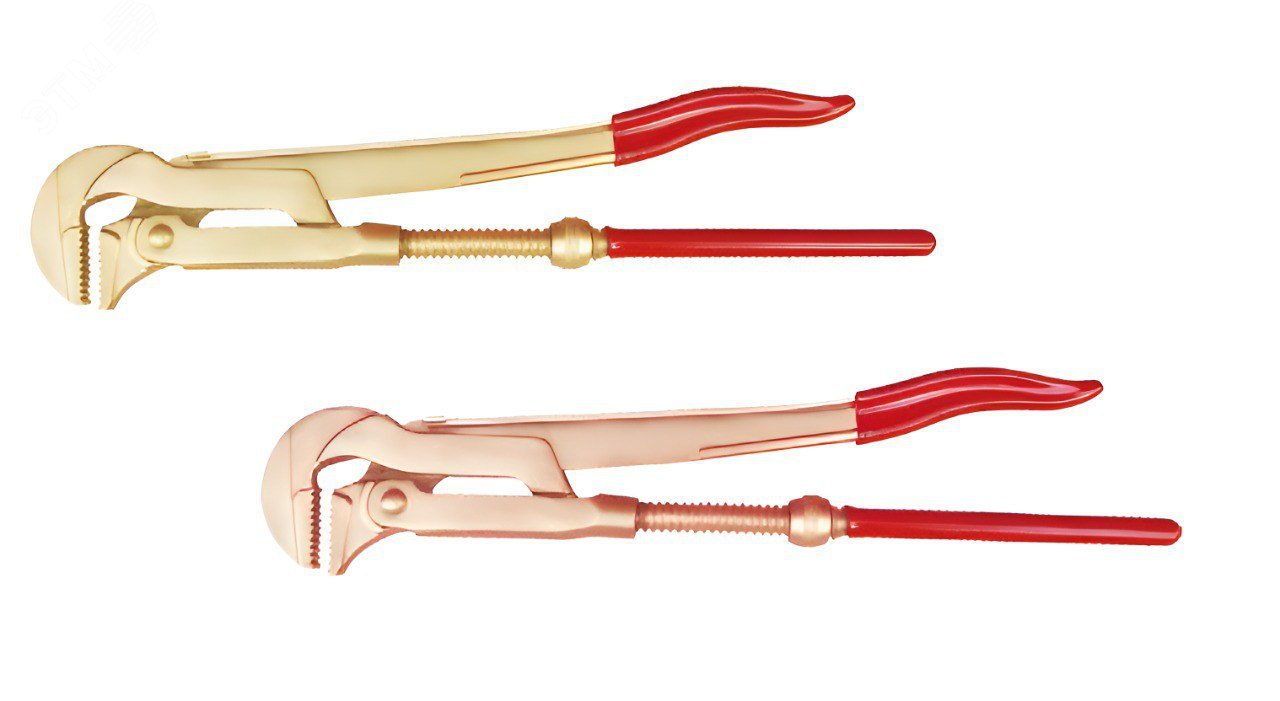 Изображение товара Ключ трубный шведский 90° HORTZ из сплава AlCu и BeCu для взрывозащиты