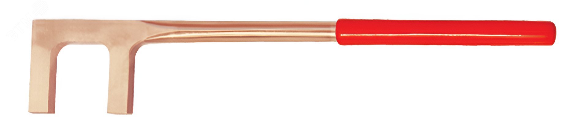 Изображение товара Ключ вентильный с прямоугольным сечением 40х300 искробезопасный сплав BeCu 174-40 (шт)