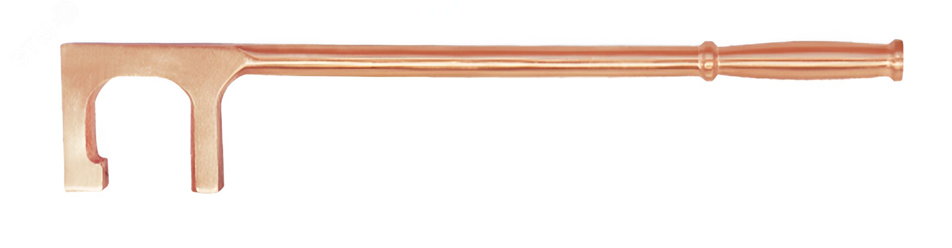 Изображение товара Ключ вентильный с прямоугольным сечением со шлицем 63х600 искробезопасный сплав BeCu 175-63 (шт)