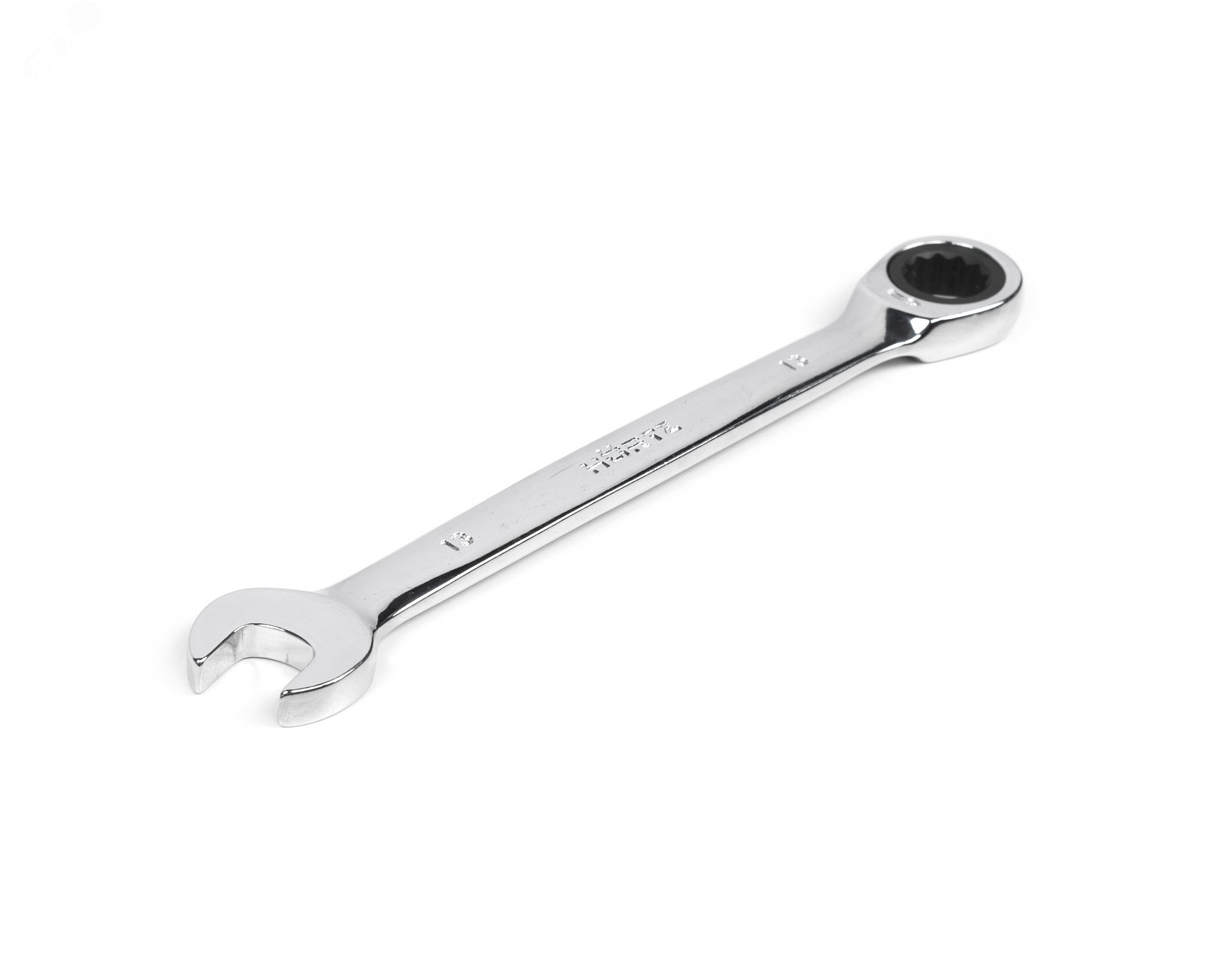 Изображение товара Ключ комбинированный трещоточный 13х13 хромированный HORTZ
