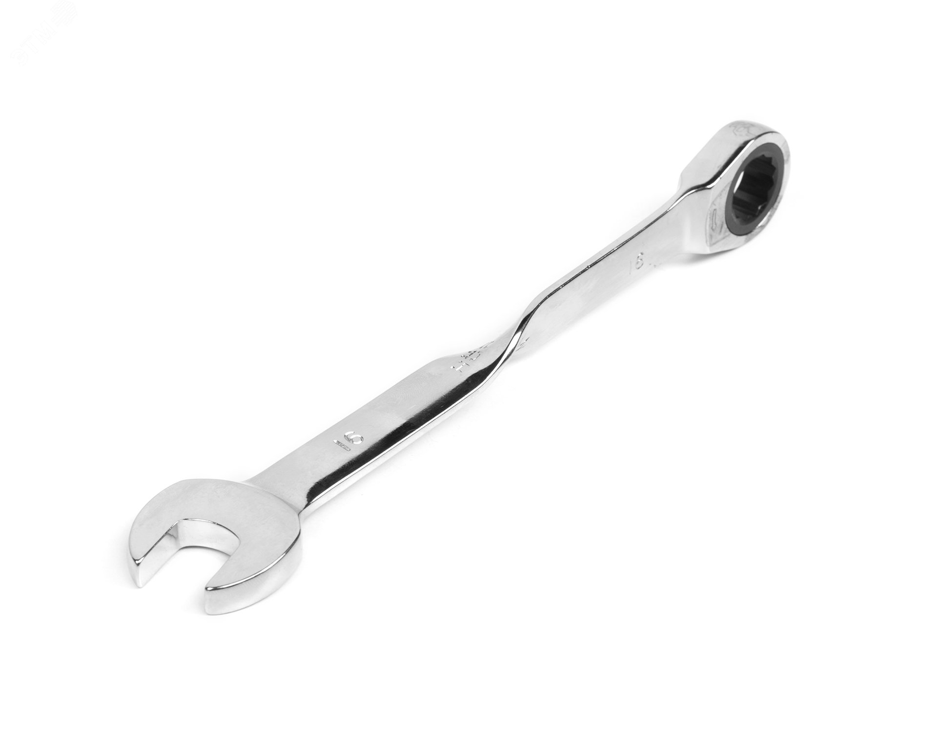 Изображение товара Ключ комбинированный трещоточный удлиненный 16х16 хромированный HORTZ Китай