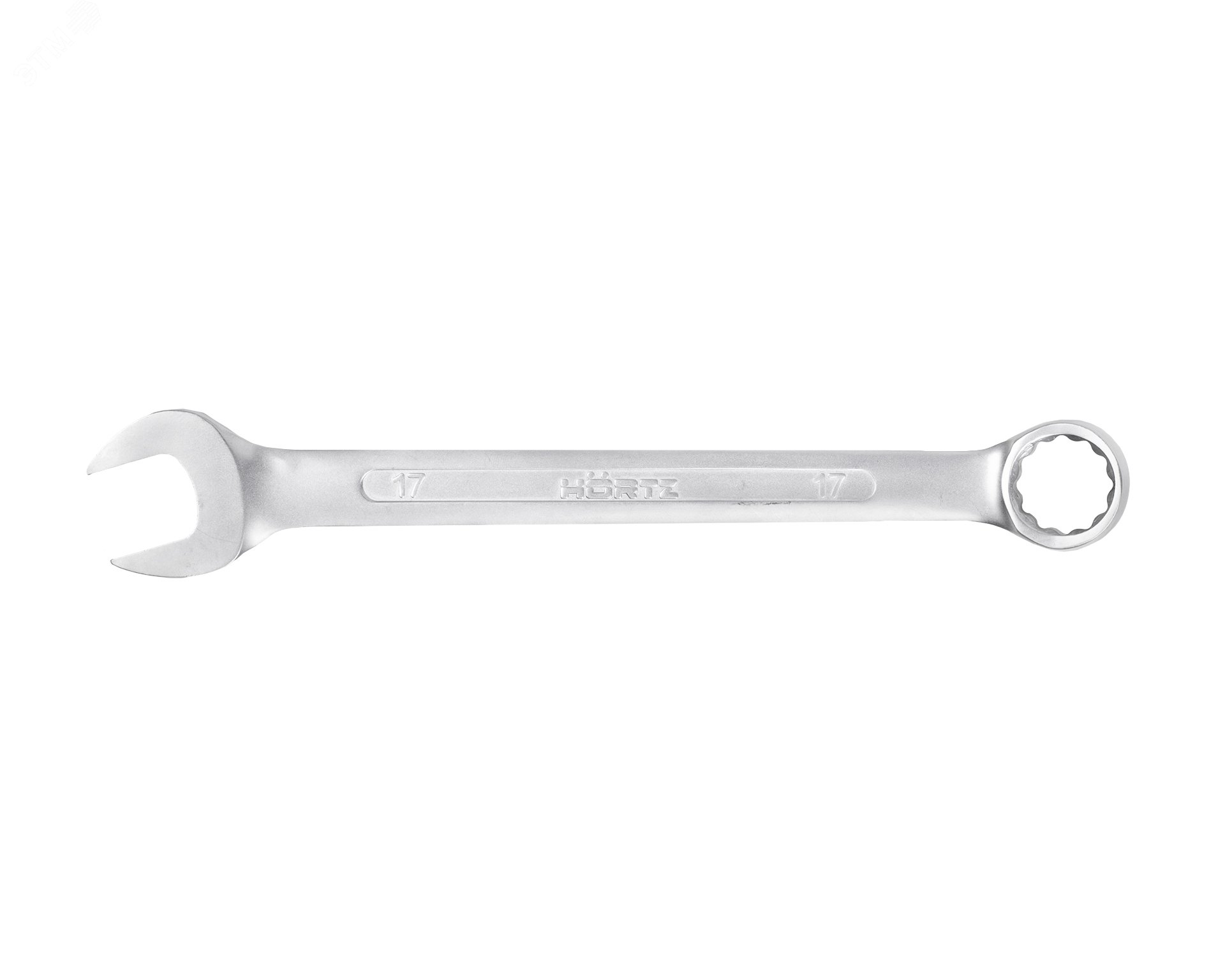 Изображение товара Гаечный комбинированный ключ 17х17 хромированный HORTZ для ремонта и монтажа