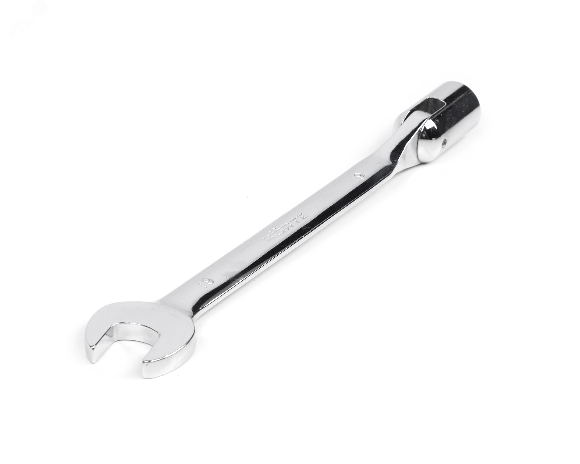 Изображение товара Ключ торцевой шарнирный удлененный 19х19 хромированный HORTZ