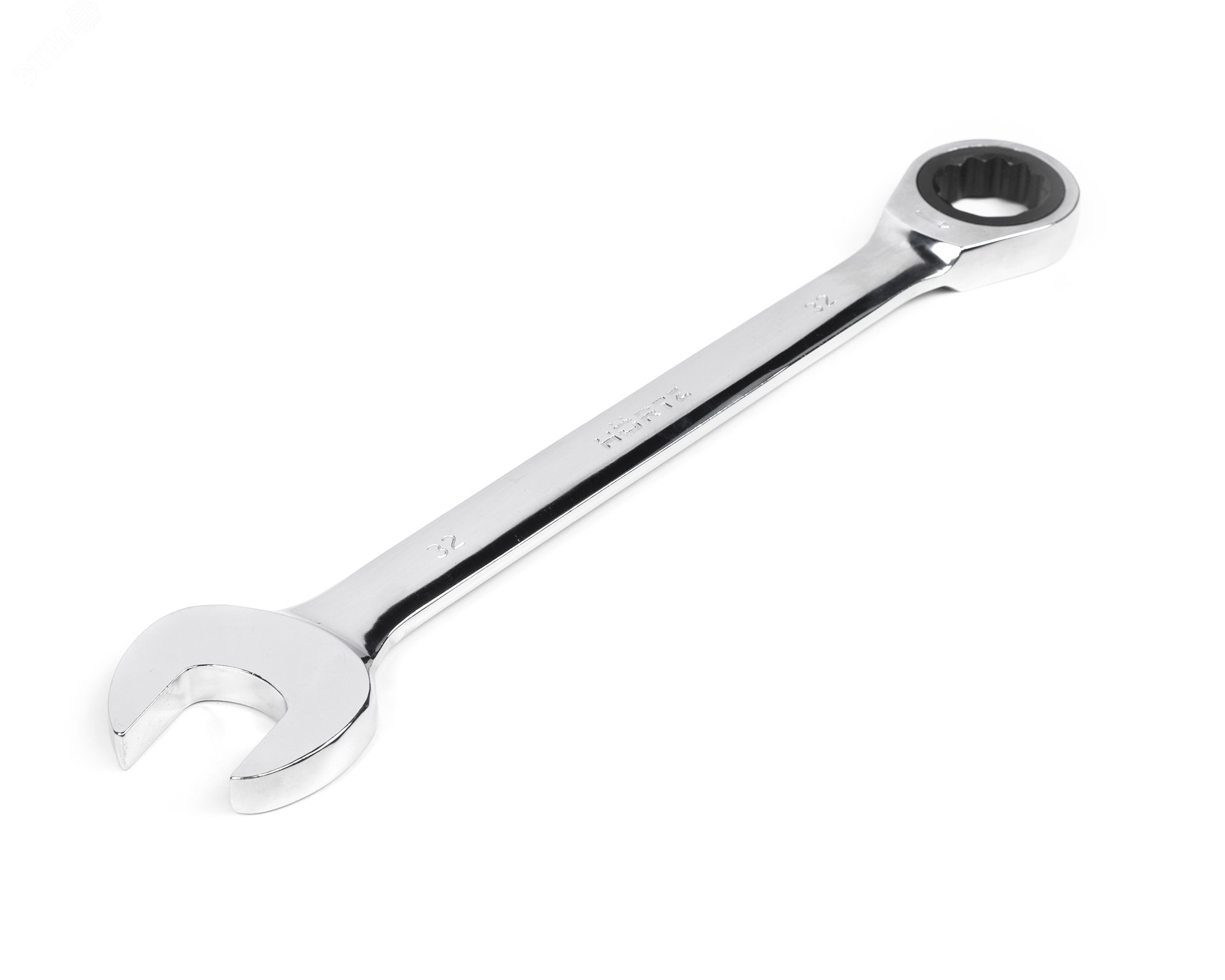 Изображение товара Ключ комбинированный трещоточный 32х32 хромированный HORTZ