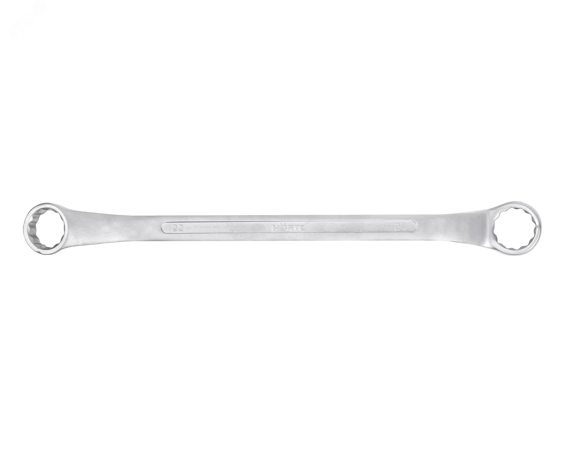 Изображение товара Накидной двусторонний ключ 22x24 хромированный HORTZ оборудование инструмент