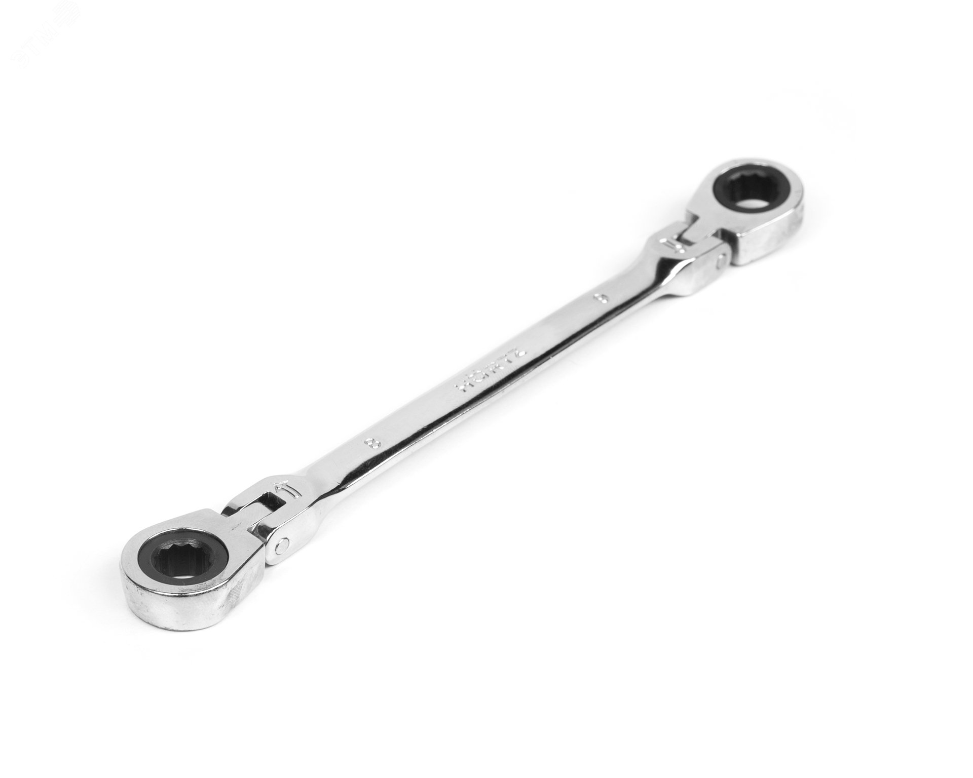 Изображение товара Накидной трещоточный ключ HORTZ 8х9 с шарнирным механизмом